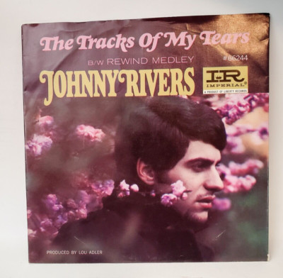Johnny Rivers TRACKS OF MY TEARS (EP ROCK N ROLL 45/PS) #66244 PLAYS VG++