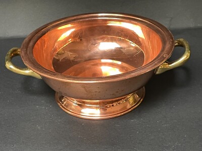 6'' Coppermill Kitchen Copper Footed Double Handle Bowl