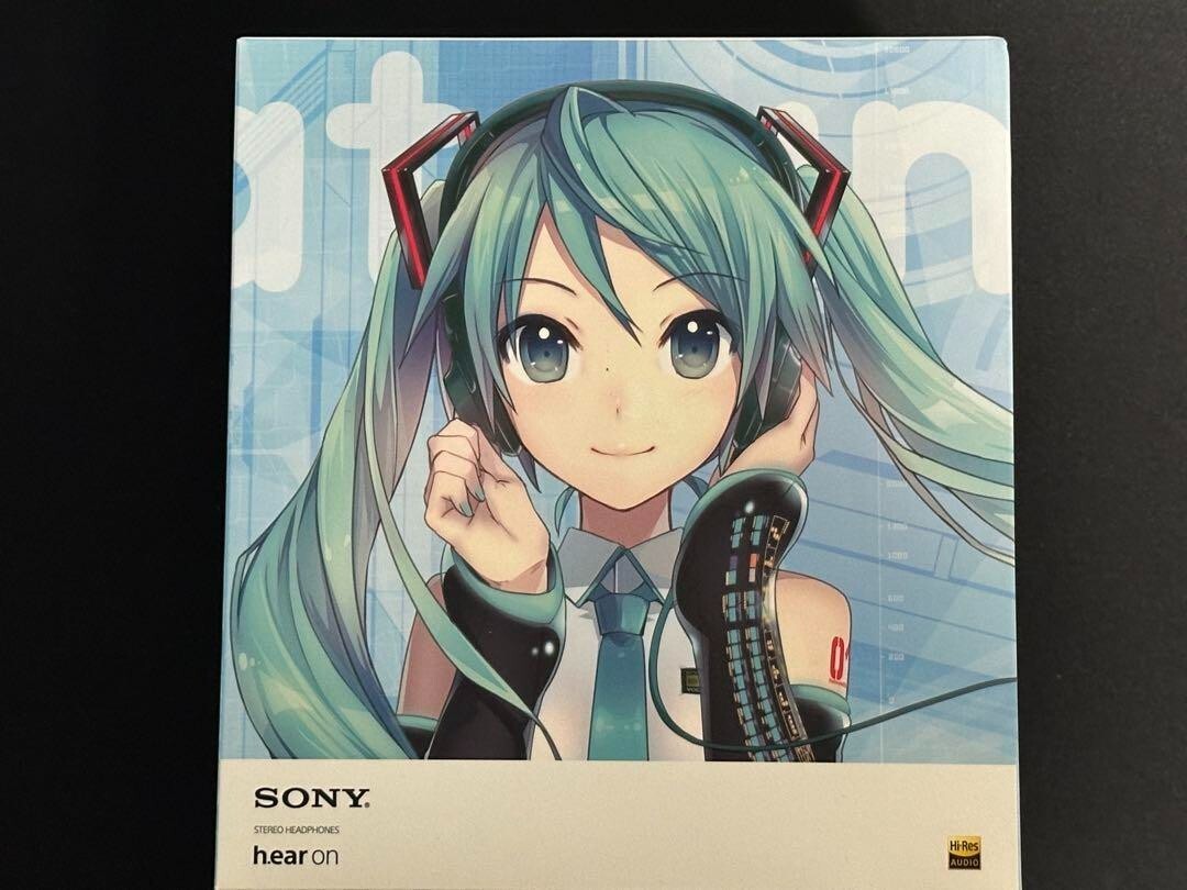 SONY Headphones MDR-100A Hatsune Miku Model Green Headphone