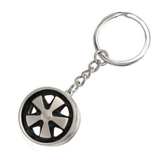Empi 2090 Porsche 911 Brushed Satin Spokes Fuchs Wheel Key Chain