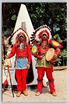 Postcard Colorful Cherokee Indians Native Americans - Joyce L Haynes