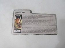 Vintage G.I.Joe CARD: Tunnel Rat E.O.D