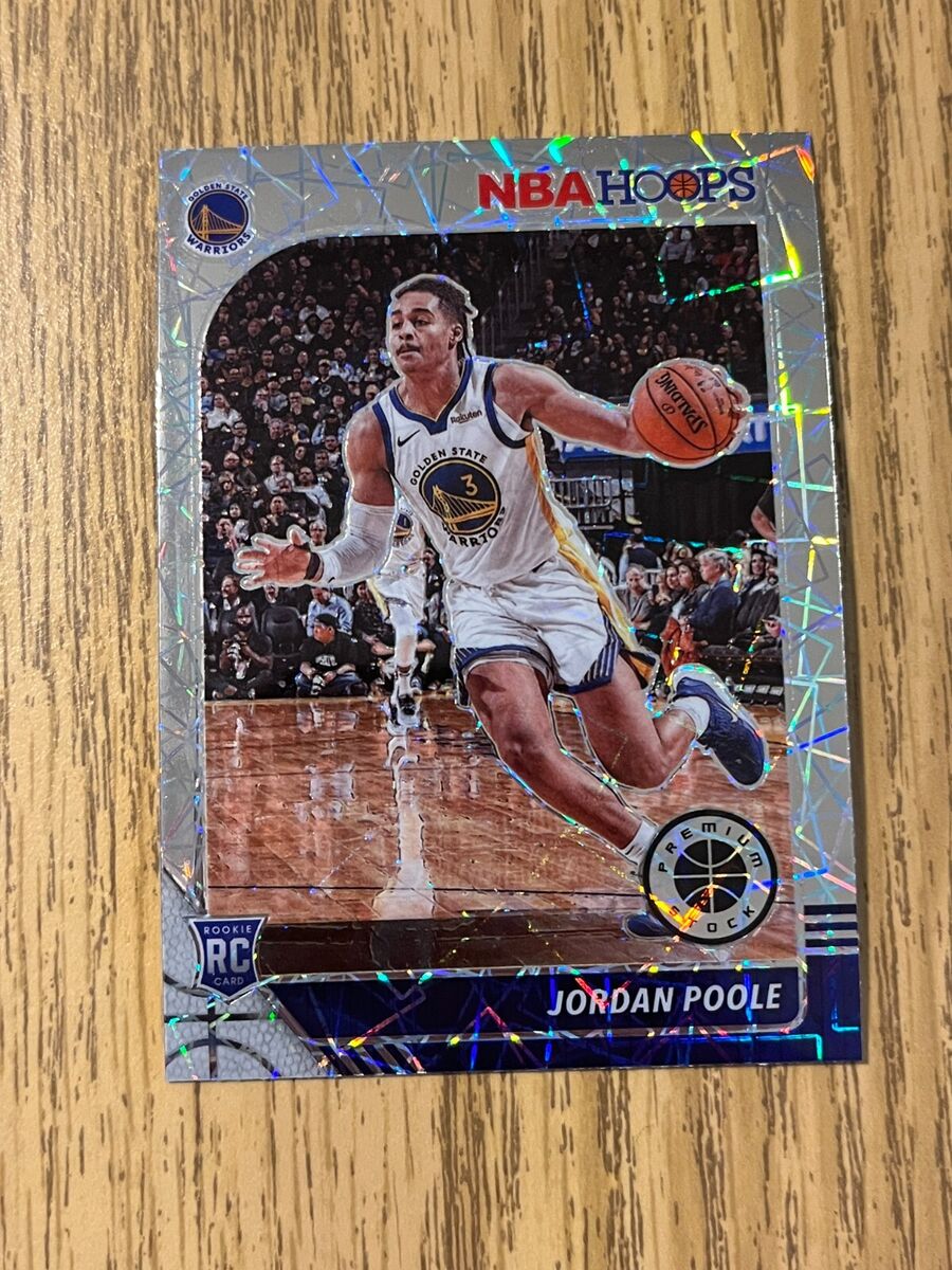 2019-20 NBA Hoops Premium Stock Jordan Poole Rookie Silver 2019-20 NBA Hoops Premium Stock Jordan Poole Rookie Silver