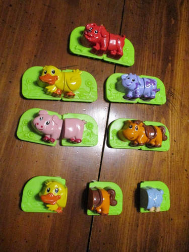 LeapFrog Farm Animal Mash-Up Bucket Music Sounds Education Learning Toy 5 Pairs - Picture 2 of 9