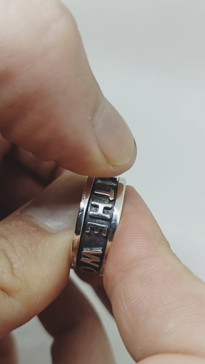 Tony Montana Scarface Spinner Ring 925 Sterling Silver Ring