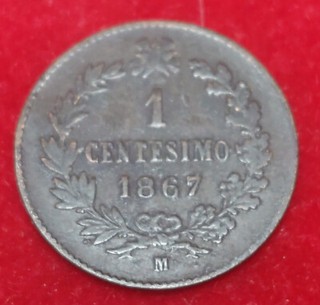 Italia 1 Cent 1867 Milano MB