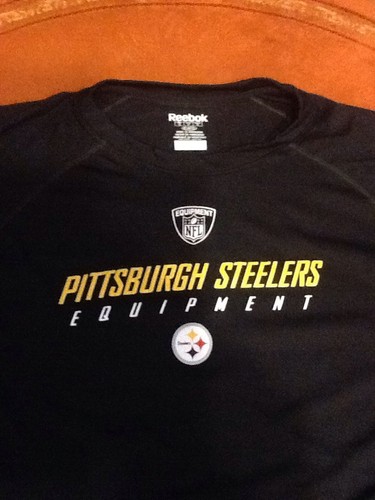 pittsburgh steelers t shirt Size Adult M Reebok Speed wick (similar to Dri Fit)
