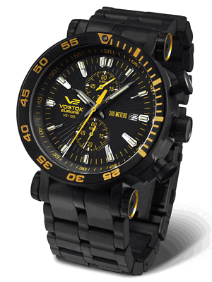 Vostok-Europe ENERGIA 2 Mens Chrono Watch VK61-575C589B | eBay