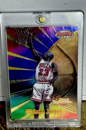 Michael Jordan Card TOPPS 90’s INSERT RAINBOW HOLO FOIL RARE 🔥 BULLS JERSEY #23