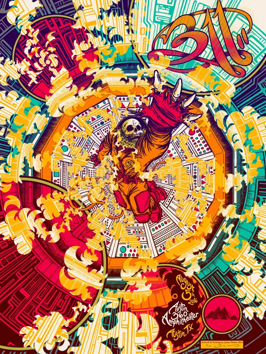 311 Poster 8/5/2016 Austin TX Signed & Numbered #18/31