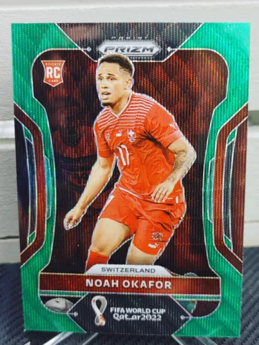2022 Panini Prizm World Cup Noah Okafor RC Green Wave Switzerland