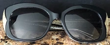 KATE SPADE NEW YORK JAKALIN ‘HELLO SUNSHINE’ BLACK CAT EYE SUNGLASSES 53 20 135