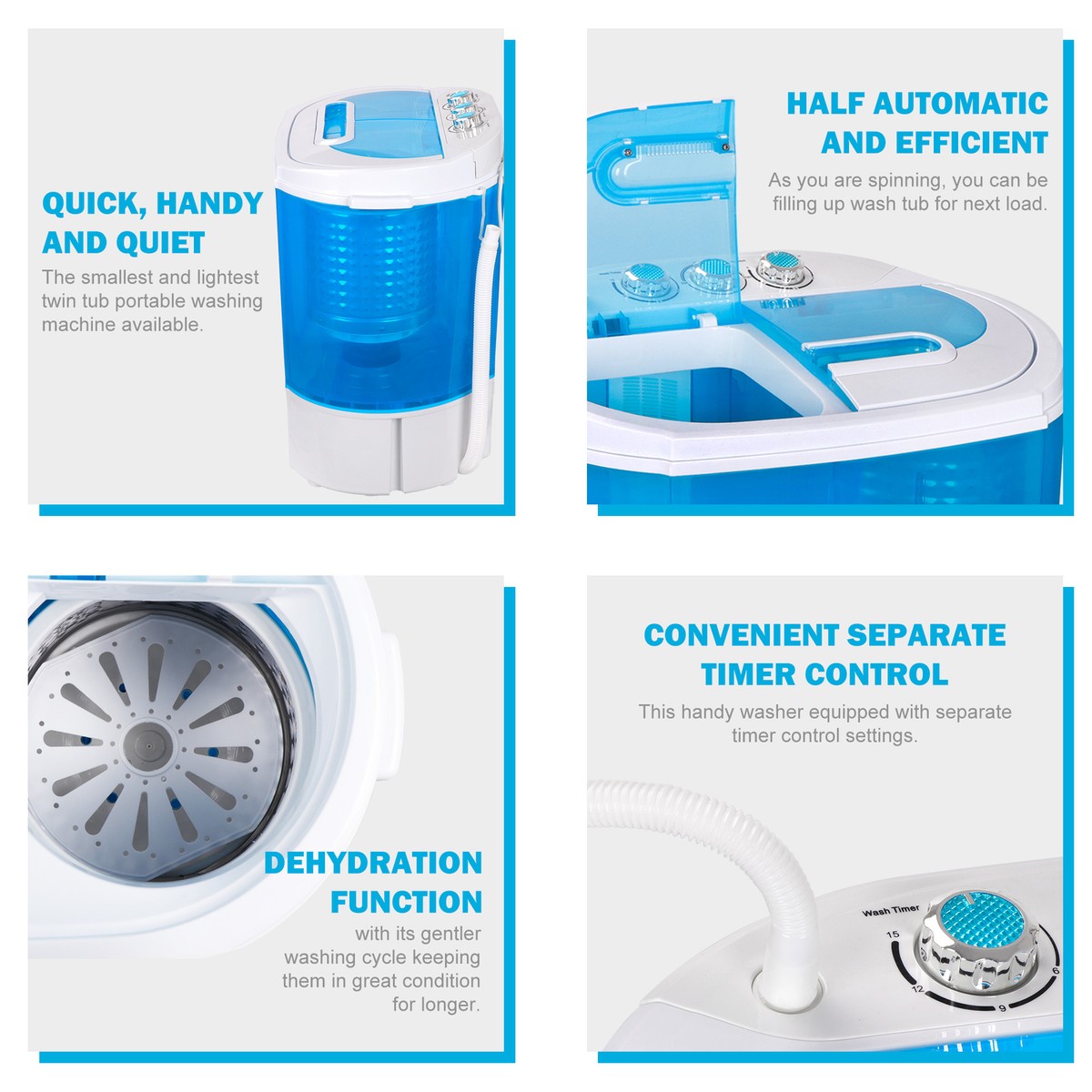 Dryer Quiet Portable Washing Machine Spin Dryer Washer And Dryer