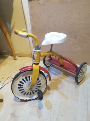 Très rare tricycle ancien marque SIC jouet à trainer celluloïd | UK
