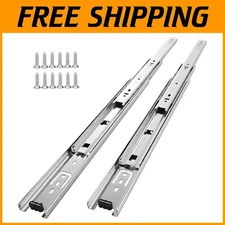 10 Pairs of 16-Inch Heavy-Duty Drawer Slides - 100 LB Full Extension Capacity