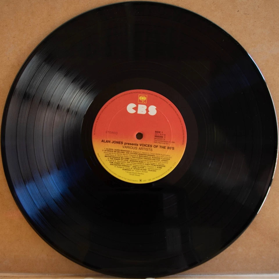 ALAN JONES PRESENTS VOICES OF THE 80S - Vinyl LP - 1988 - CBS Records -VG (2307) - Image 2 of 4