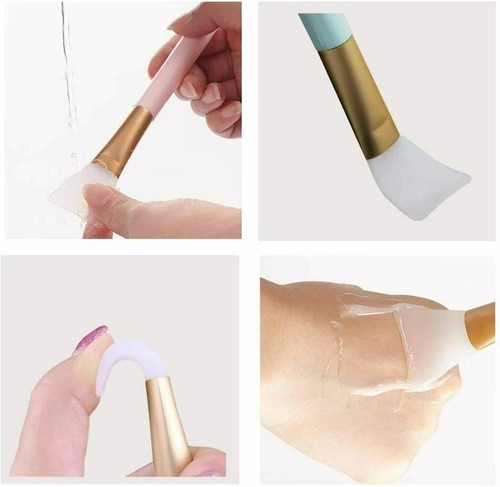 Face Mask Brush Silicone Facial Mud Mixing Applicator Makeup Cosmetic Tools UK - Picture 4 of 12