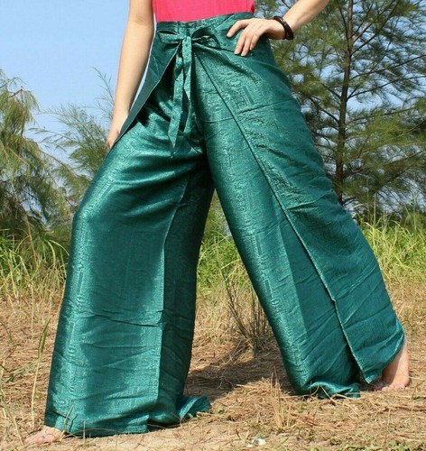 Women's Thai Fisherman Pants Silk Yoga 
