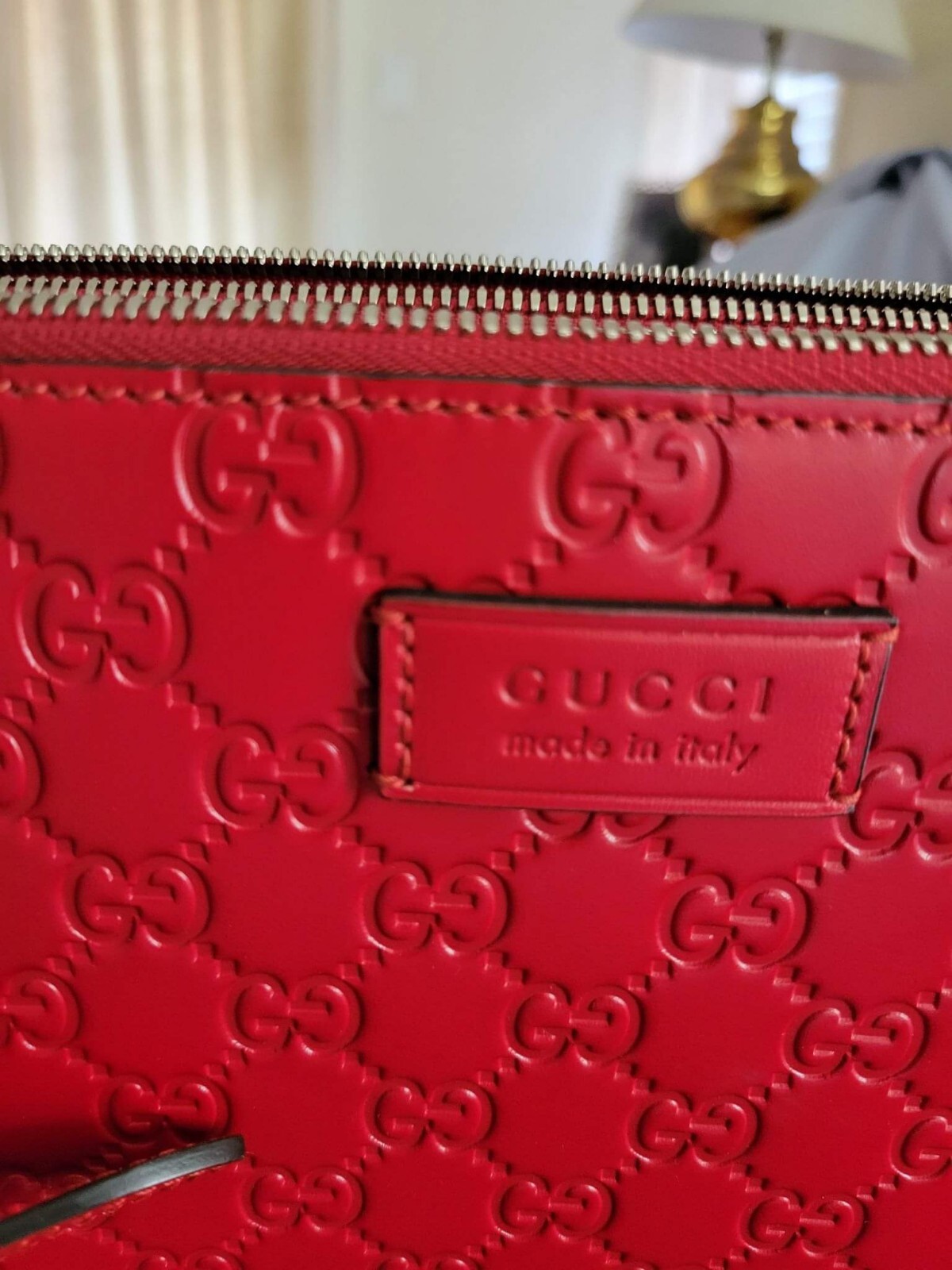 Gucci Messenger Leather Guccissima Bag Gem