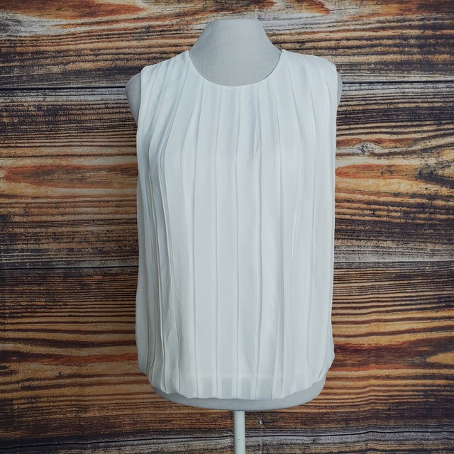 calvin klein pleated top