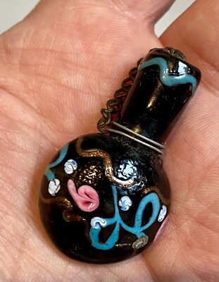 Petit Flacon à Parfum Verre de Murano Venedig 19. Jh. Parfüm Glasflasche 19. Jh.