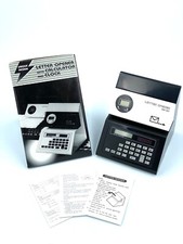 DESIGN CALCULATOR with clock and letter opener Vintage 80s collectible NO