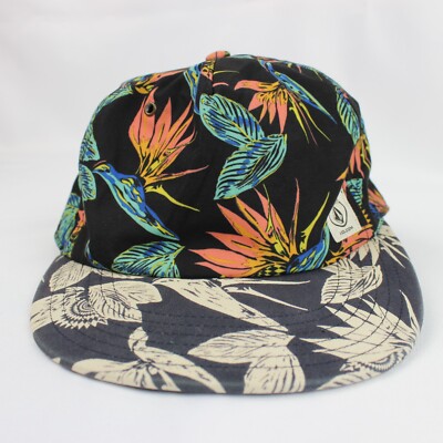 Volcom Hat Cap Strapback Panel Floral Bird Hawaiian Skate Surf
