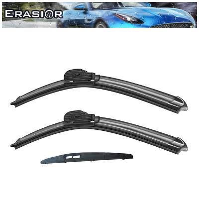 Erasior 22''22''12'' Front Rear Wiper Blades Fit for 2014-2007 Cadillac Escalade