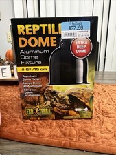 Reptile Dome Aluminum Fixture Dual Reptile Lamp 6 / 15 Cm