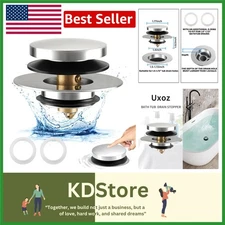 Universal Chrome Bathtub Drain Stopper – Easy Install, Durable & Stylish