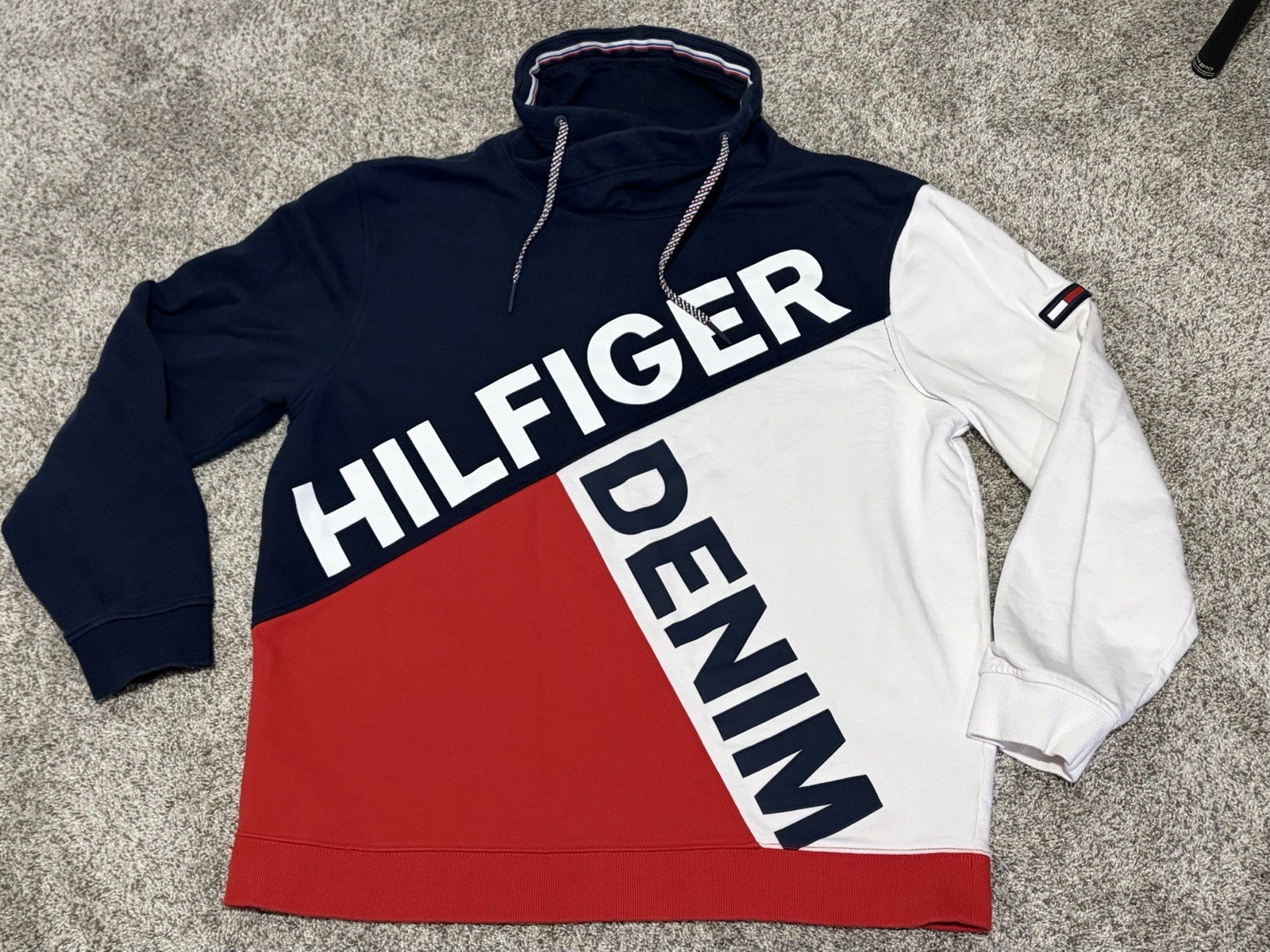 S Sz Xxl Hilfiger Denim High Neck Boat Outdoor Warm