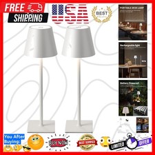 2 Pack Cordless Table Lamp, Portable LED Desk Lamp, 5000mAh Battery Operated,...
