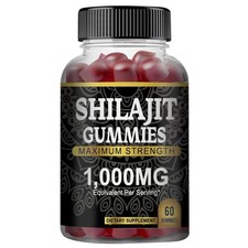 Pure Himalayan Shilajit Gummies with Fulvic Acid, Vegan Non-GMO Energy Support