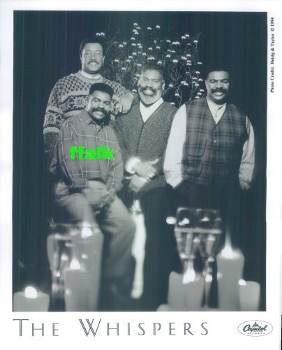 Press Photo & Release: THE WHISPERS 8x10 B&W 1994