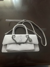 Steve Madden Violet Small Satchel Top Handle, Chain Detail, Detachable Strap