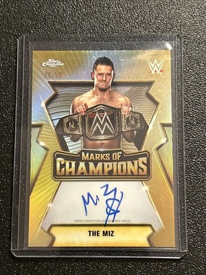 2026 Topps Chrome WWE Miz Marks Of Champions Autograph Gold 26/50