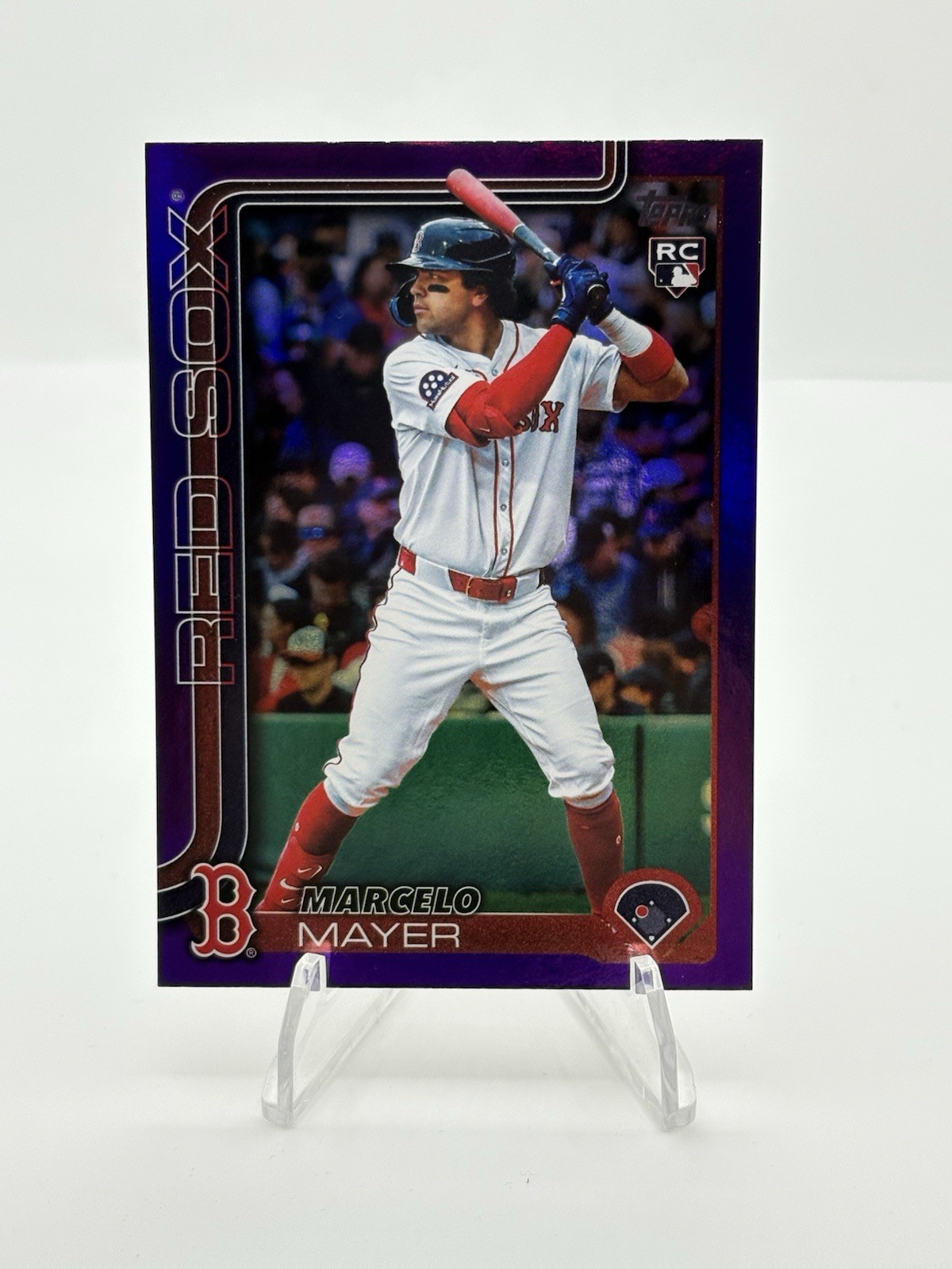 2025 Topps Update Purple Rainbow Foil /250 Marcelo Mayer #US105 Boston Red Sox