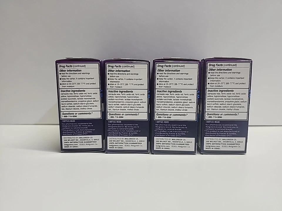 Omeprazol Liberación Retardada 20mg Comprimidos Caja De 42ct (Lote De 4 Cajas) Foto 4 de 4