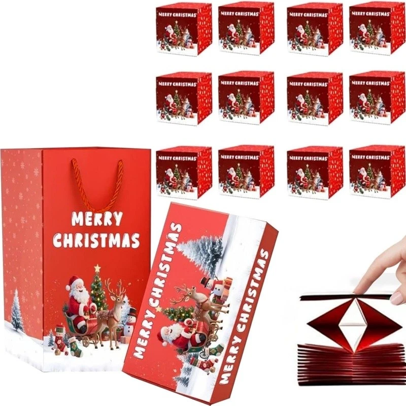 12X Surprise Money Bounce Jumping Box Pop Up Explosion Gift Boxes 2025 Christmas - Image 4 of 4