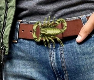 Scorpion Western Gold Metal Belt Buckle 3.54'' Wide Silver Available 