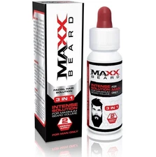 Maxx Beard -#1 Beard Growth Solution, Natural Solution for Maximum Beard Volu...