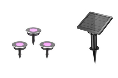 LedDoo SmartLumin Bodenleuchte TriGlow GL-2, IP44, APP-Steuerung, RGB+3000K