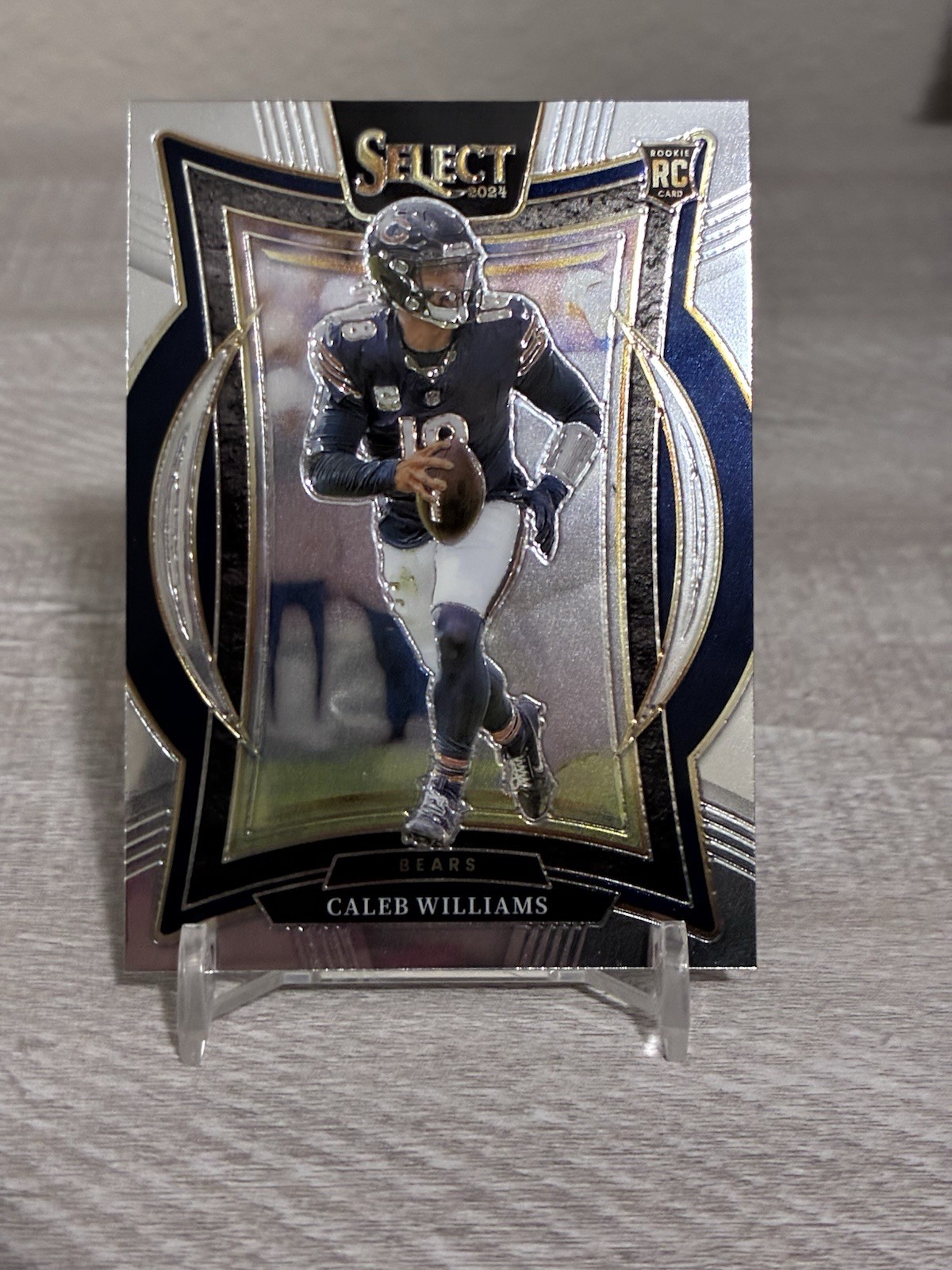2024 Panini Select - Concourse Caleb Williams #25 Silver Prizm Die-Cut (RC)