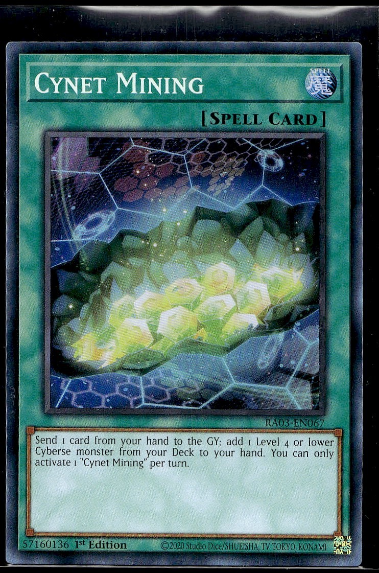 Cynet Mining Quarter Century Bonanza RA03-EN067 LP YuGiOh TCG | Buy 10 Get 10 Fr