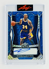 Shaquille O’Neal 2025 Leaf Metal Blue On-Card Auto /30 HOF 🔥Factory Sealed