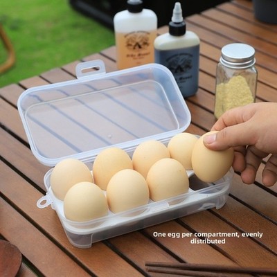 Eier Aufbewahrungsbox für Camping Picknicks transparent stoßfest 4 oder 8 Eier
