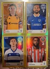 Panini EFL Gold Parallel Stickers X4 Hull-Portsmouth-QPR-Sheffield United