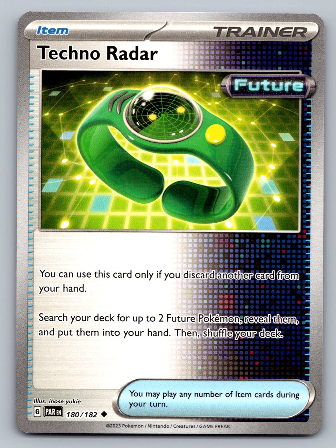 Pokemon TCG SV04: Paradox Rift Techno Radar 180/182