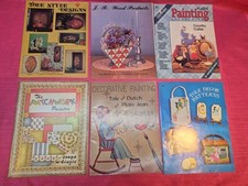 Tole Painting Pattern Books Lot Country Craft Decorative Folk Art DIY