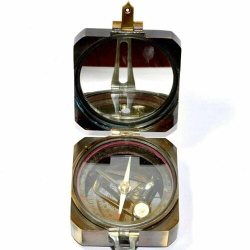 Solid Brass Kelvin & Hughes 1917 Brunton Compass Antique Compass Gift item - Picture 4 of 5